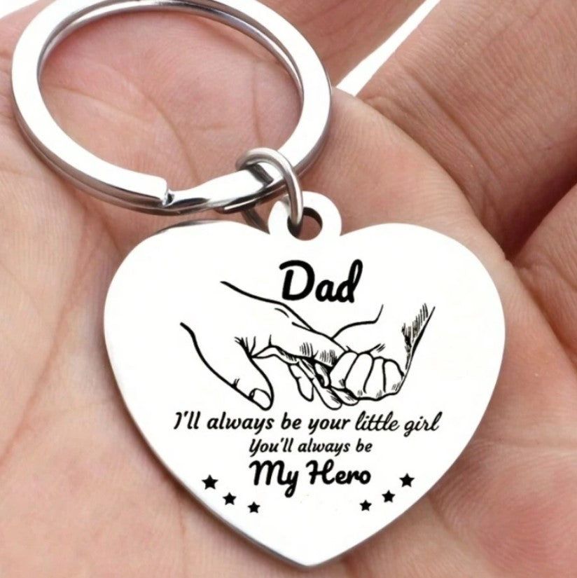 🦸 Dad Your My Hero Keyring