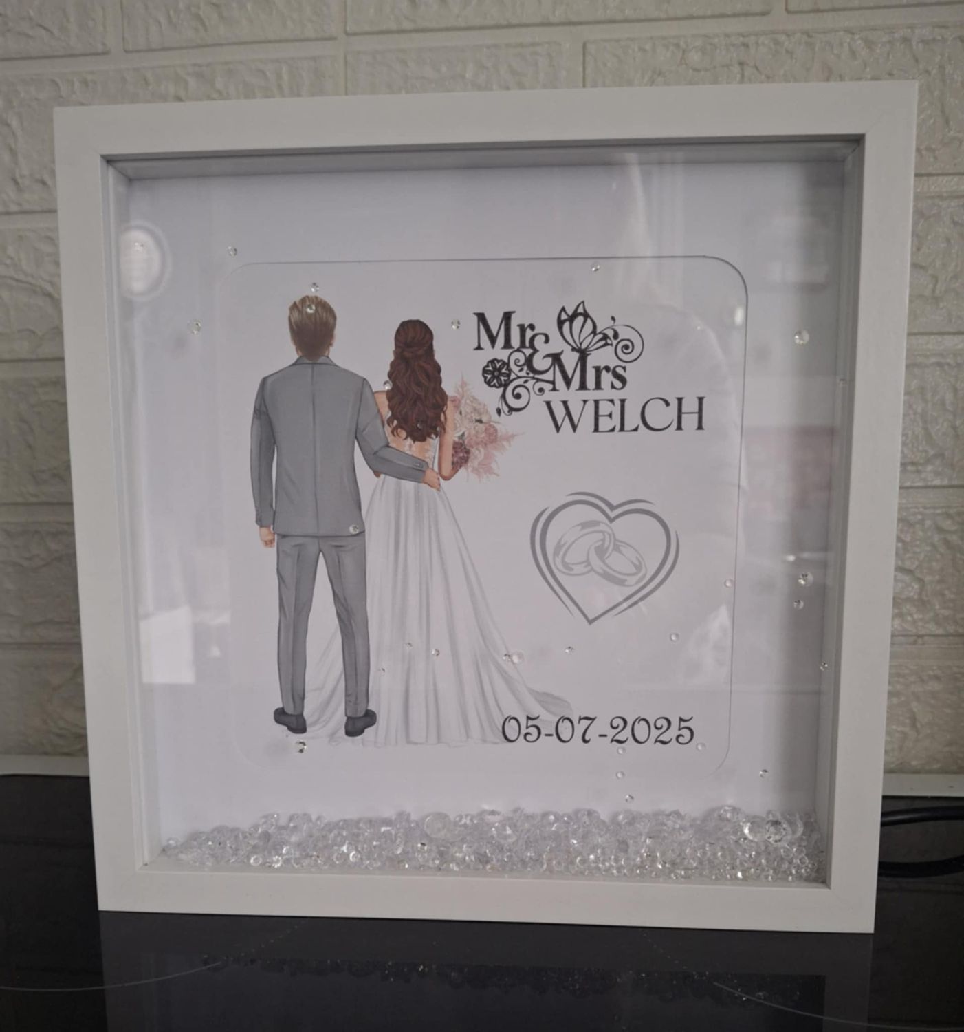 Personalised wedding frame