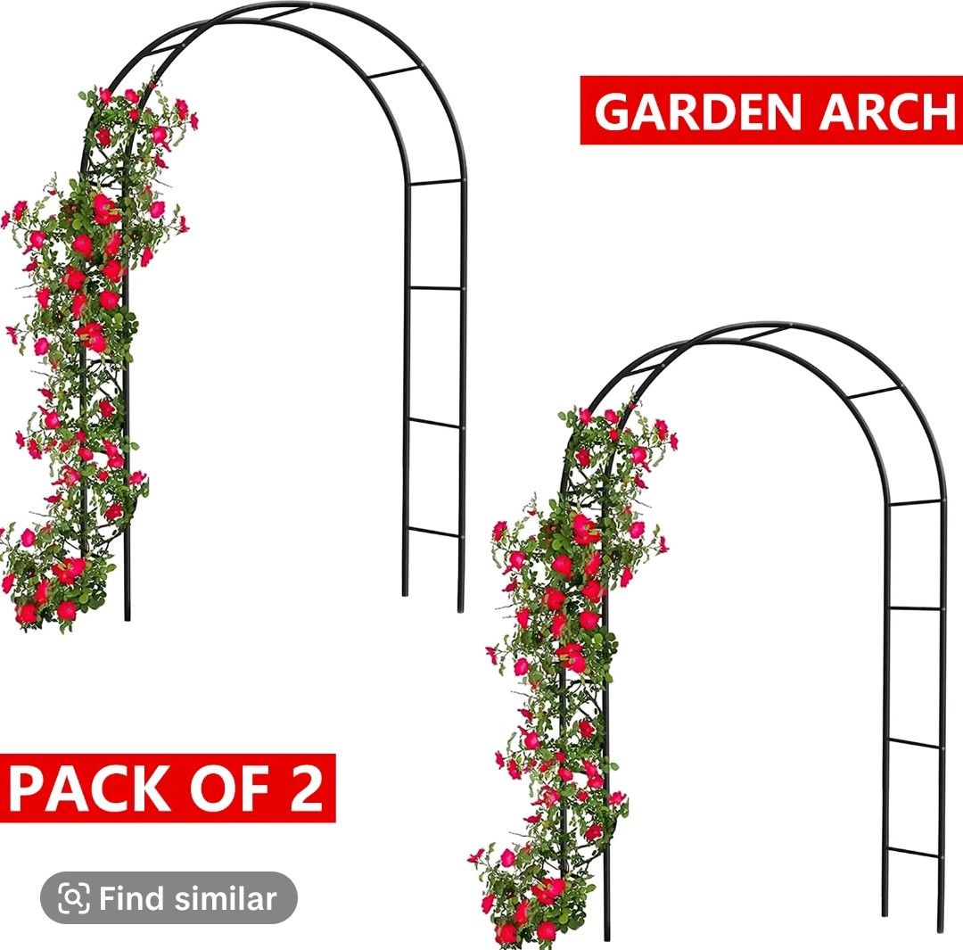 Pack of 2 garden arch trellis