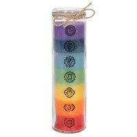 Tall Chakra Tube Candle