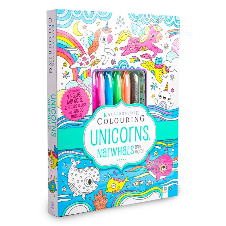 Unicorns And Narwhals Giant Colouring Box Set