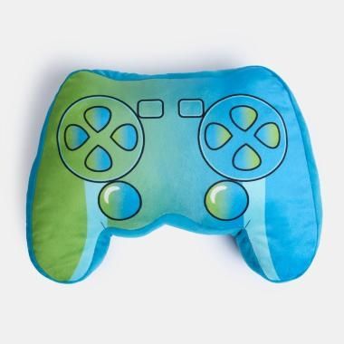 Console Remote Shaped Gamer Cushion - Blue