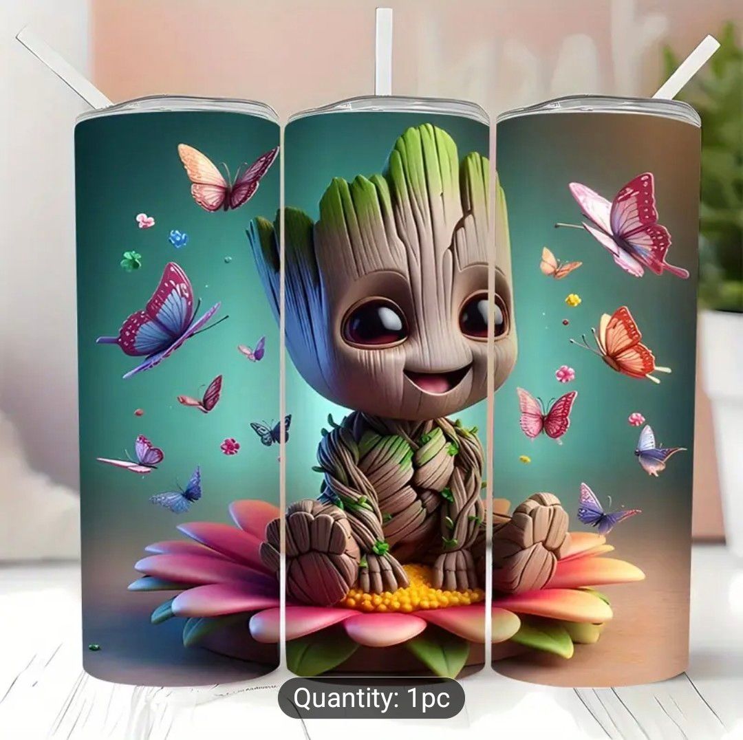 1pc Marvel 20oz Stainless Steel Tumbler with Lid &amp; Straw, Insulated Mug for Hot &amp; Cold Drinks, Vibrant Character Design, Perfect for Office, Home, Easter, Valentine&#39;S Day, Birthday Gift, Coffee Travel