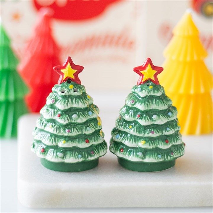 Nostalgic Christmas Trees Salt &amp; Pepper Shakers