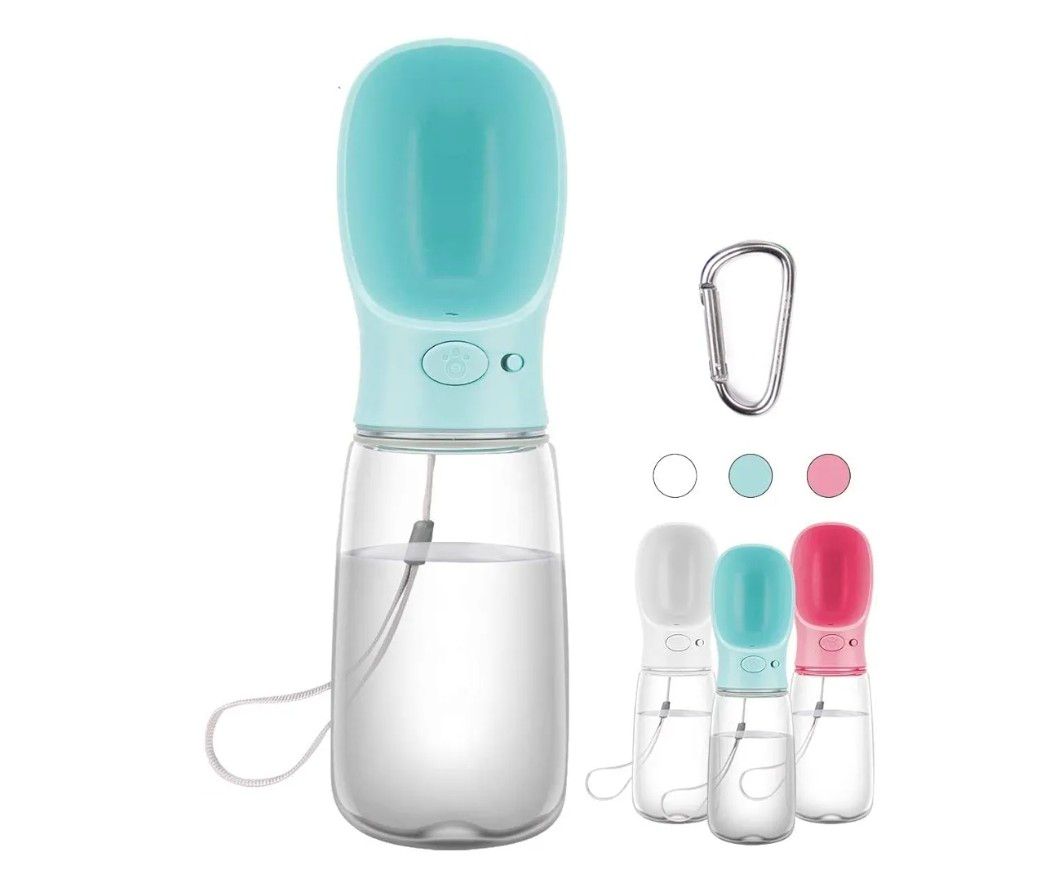 COTOP Portable Dog Water Bottle, 350/550ml Dog Walking Travel Bottle Puppy Water Leak Proof Drinking Dispenser Food Grade Dog Hot Water Drink Bottle, Pet Outdoor Drinking Cup Dog Gift