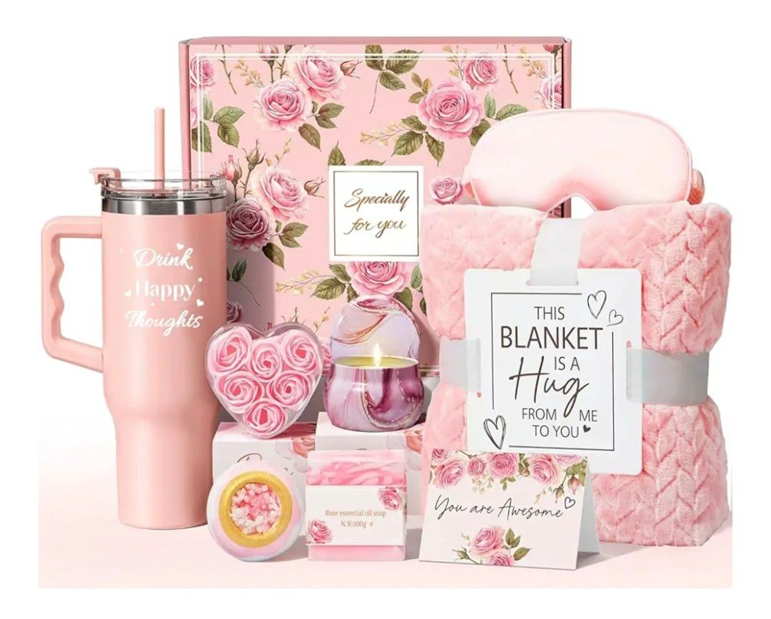 Birthday Gifts for Women, Self Care Pamper Gifts for Her, Birthday Presents for Women, Relaxing Spa Birthday Gift Set for Best Friends Sister Mum Wife Her Girls