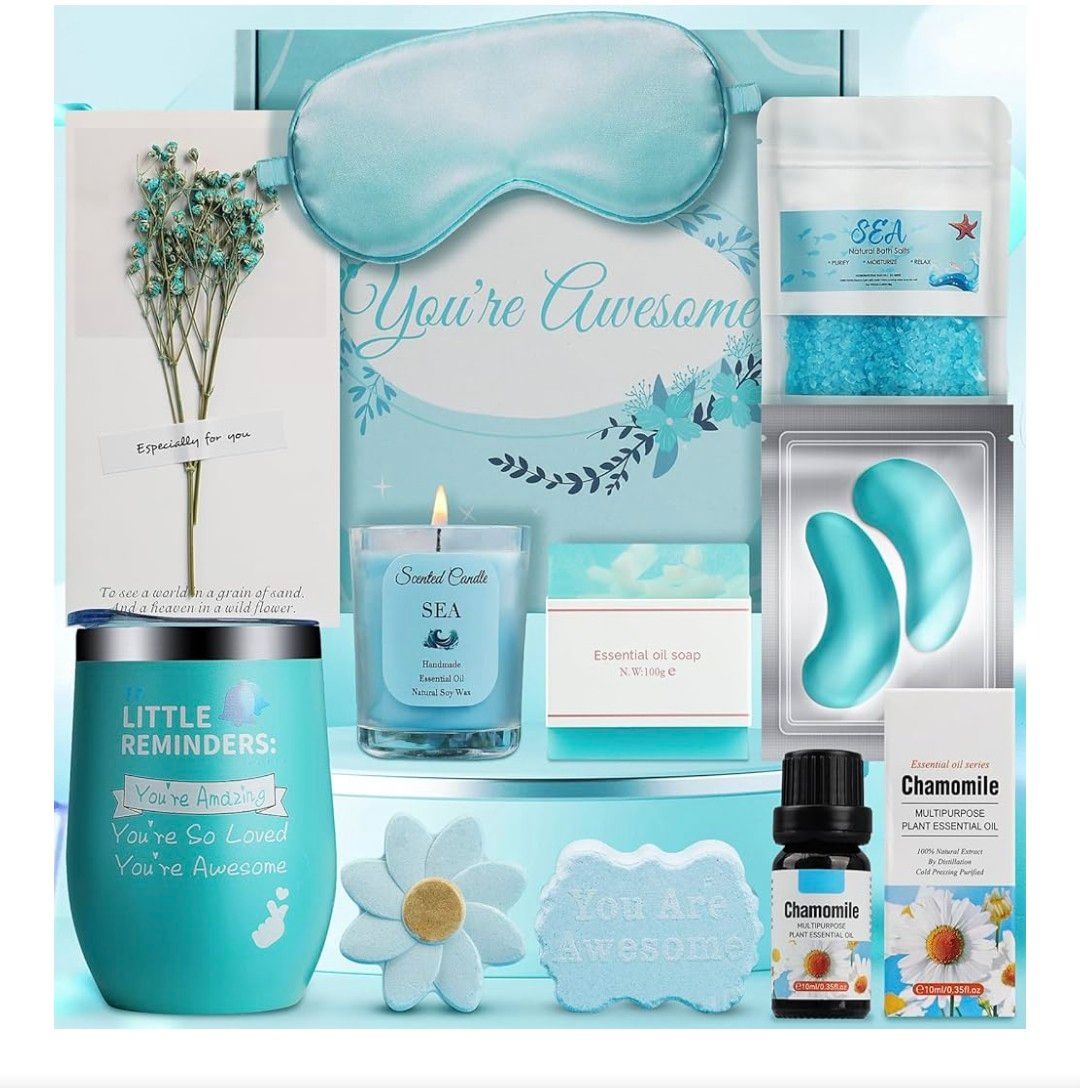 Pamper Gifts for Women, Gifts for Women Birthday Unique, Bath Sets Relaxation Spa, Get Well Soon, Self Care Package for Her Ideas for Siste, Ladies, Friend, Mothers Day,christmas gifts