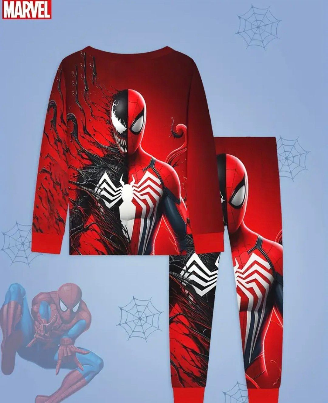 Marvel Boys Pajama Set, Crew Neck, Flame Retardant Fabric for Home Wear, Boys Sleepwear And Everyday Wear