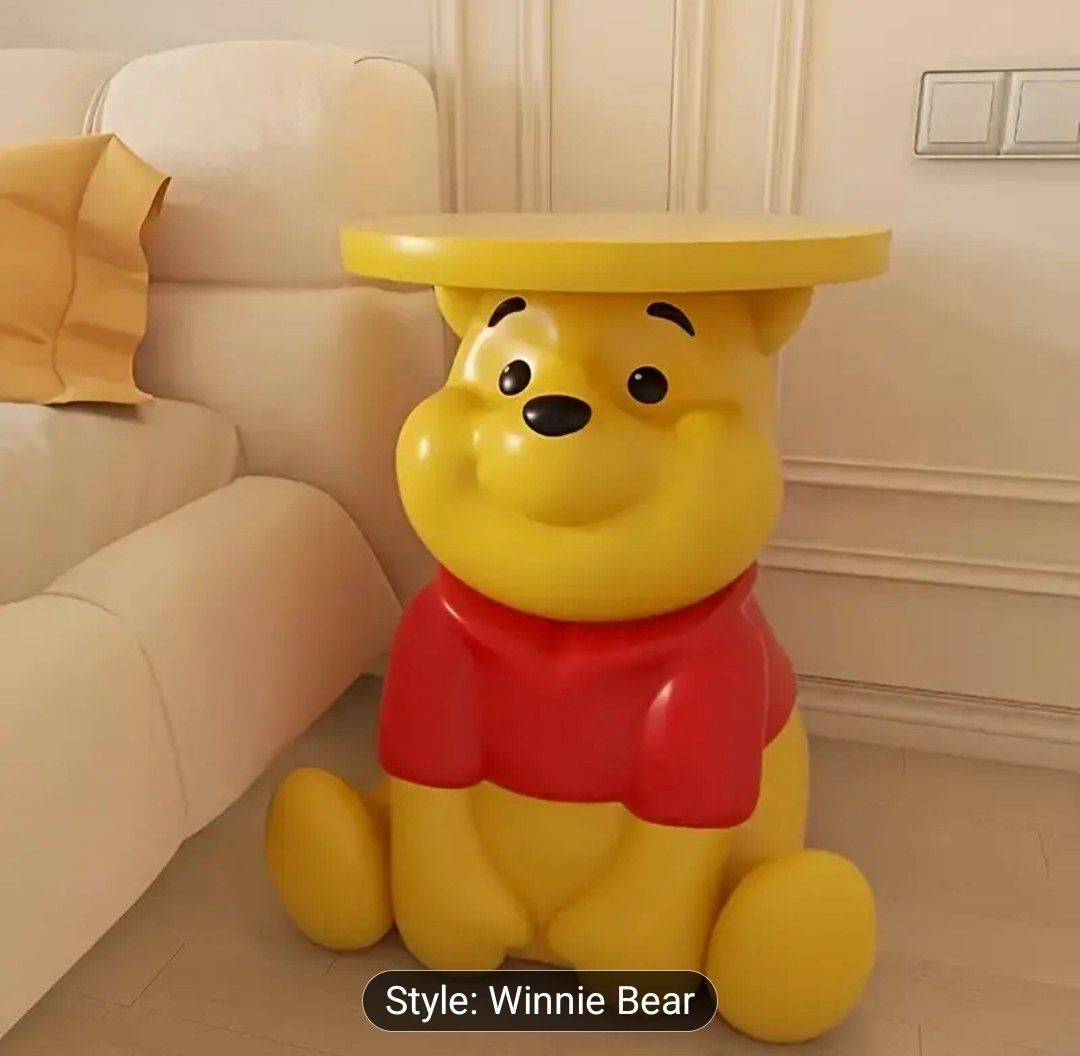 Innovative products Winnie the Pooh coffee table, decoration, home furnishing, living room, bedroom, sofa cabinet, corner cabinet, bedside table, floor decoration decoration, detachable decoration cab