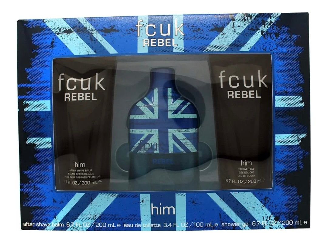 FCUK Rebel Him 100ml EDT Gift Set