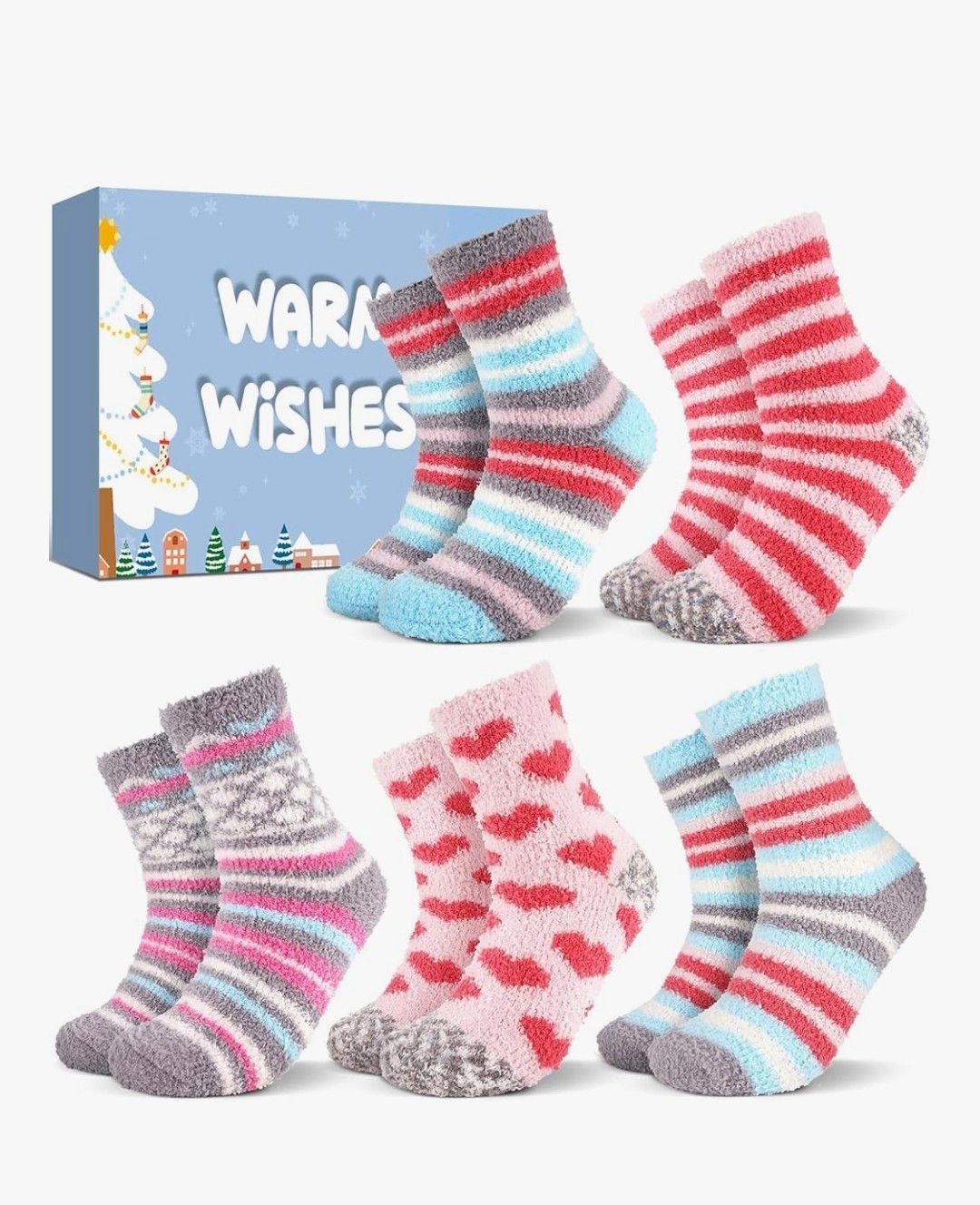 Stocking Fillers Women Fluffy Socks: Cosy Bed Socks for Women Ladies Sock 4-7, Xmas Gifts for Her Mum Sister Presents, Secret Santa Gifts Stocking Fillers for Teenage Girls Christmas Presents