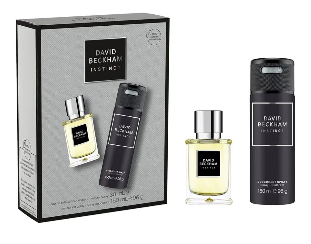 David Beckham Instinct Giftset For Him, 30ml Eau De Toilette &amp; 150ml Deo Spray