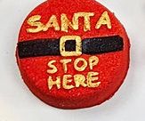 Mini Santa Stop Here Bath Bomb x2