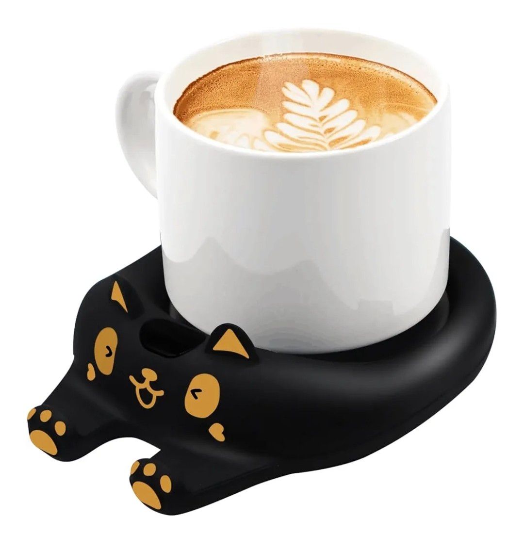 Mug Warmer,Coffee Warmer for Desk Candle Warmer Auto Shut Off,Coffee Cup Warmer with 3 Temp Settings,Electric Beverage Warmer Plate for Coffee,Tea,Water Milk and Cocoa (Black)