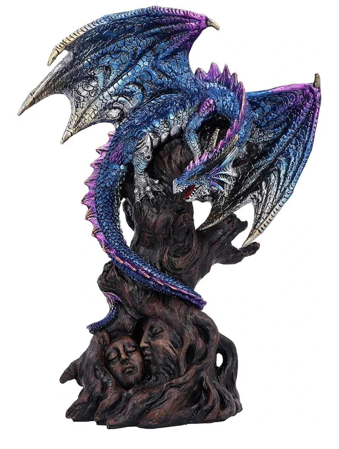 Nemesis Now Ealdwoode Figurine 27.5cm, Resin, Dragon Sculpture, Gothic Fantasy Merchandise, Cast in the Finest Resin, Hand-Painted