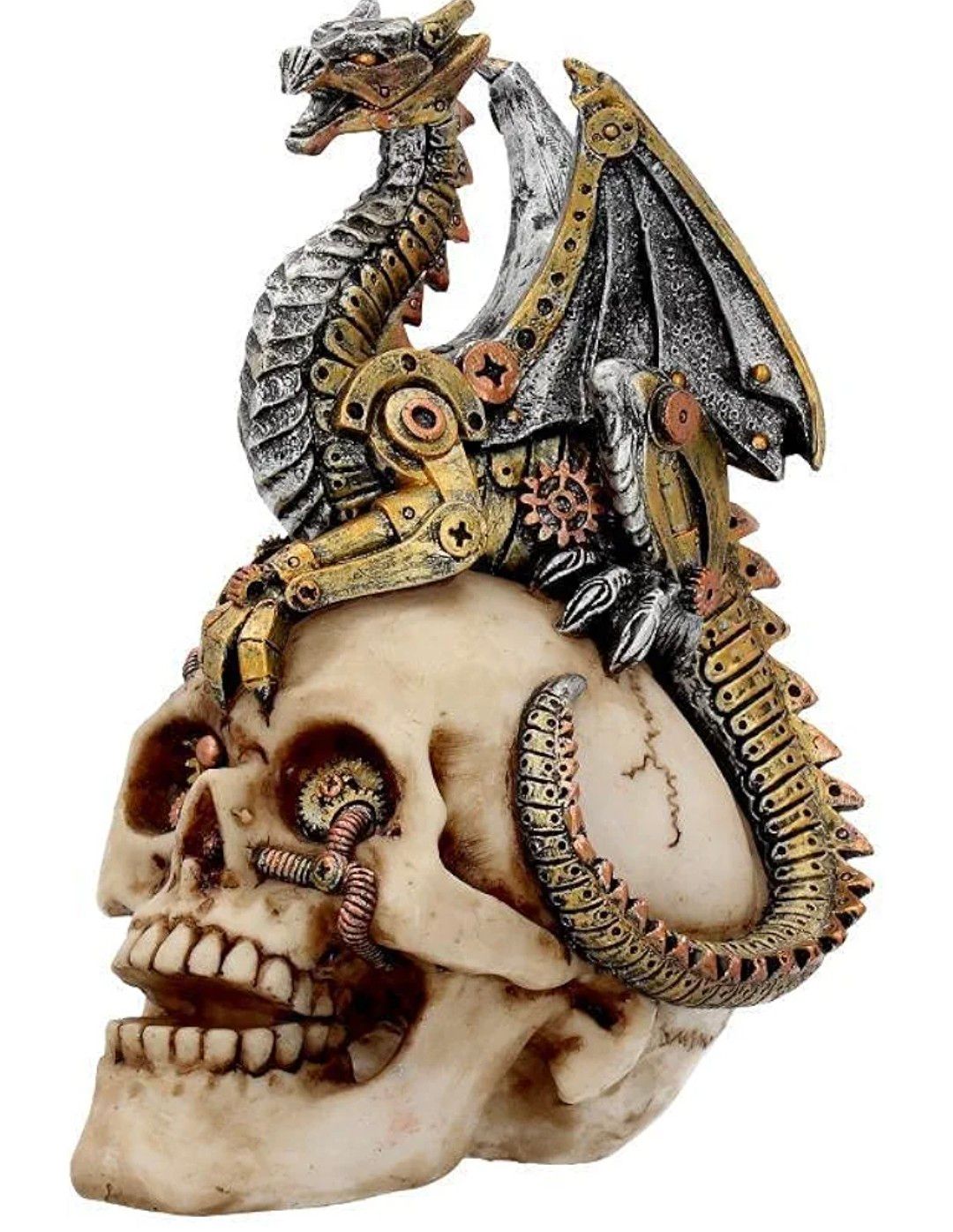 Nemesis Now Dragon&#39;s Grasp Figurine 22.5cm White, Resin, One Size