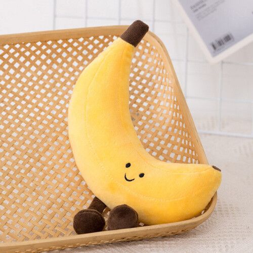 Fruit Party Dolls Jellycat Plush Toy Dolls Kids Birthday Christmas Gifts-Banana 20cm
