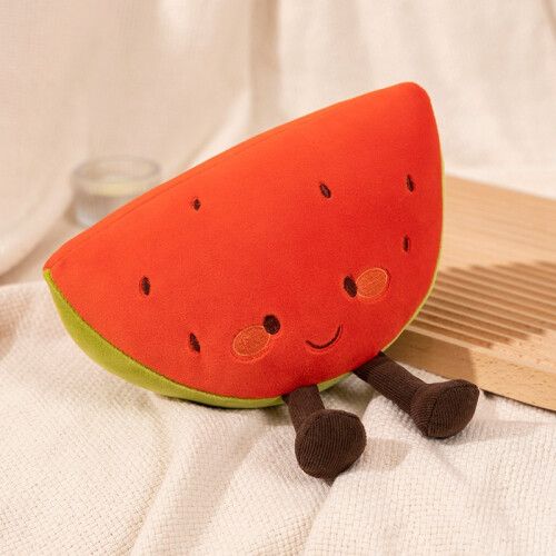 Fruit Party Dolls Jellycat Plush Toy Dolls Kids Birthday Christmas Gifts-Watermelon 22cm