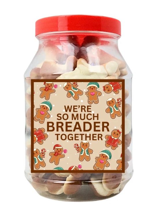 Christmas Jelly Gingerbread Men Jar 350g Festive Jelly Sweets