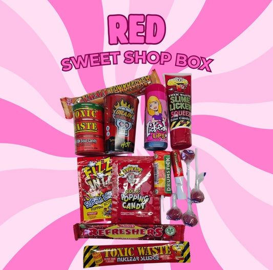 Red Sweet Shop Box Retro Pick n Mix