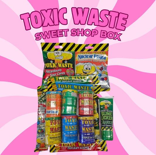 Toxic Waste Sweet Shop Box Retro Sweets Pick n Mix