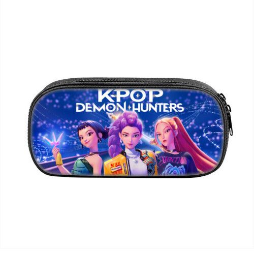 (Style 27) Kpop Hunters Demon Teens Pencil Pouch Lightweight Nylon Bag Small Storage