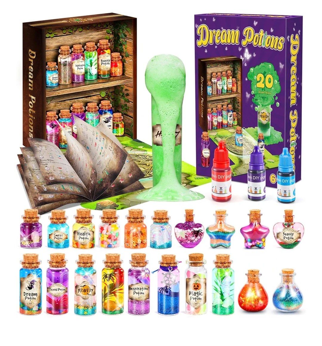 Subtail Potion Making Kit Children - Craft Kits for Kids - Christmas Gifts for 6 7 8 9 10 Year Olds Girls - Potions Kits for Kids Girls Toys Age 6 7 8 9 10 - Best Halloween Gifts Magic Kid Craft Kit