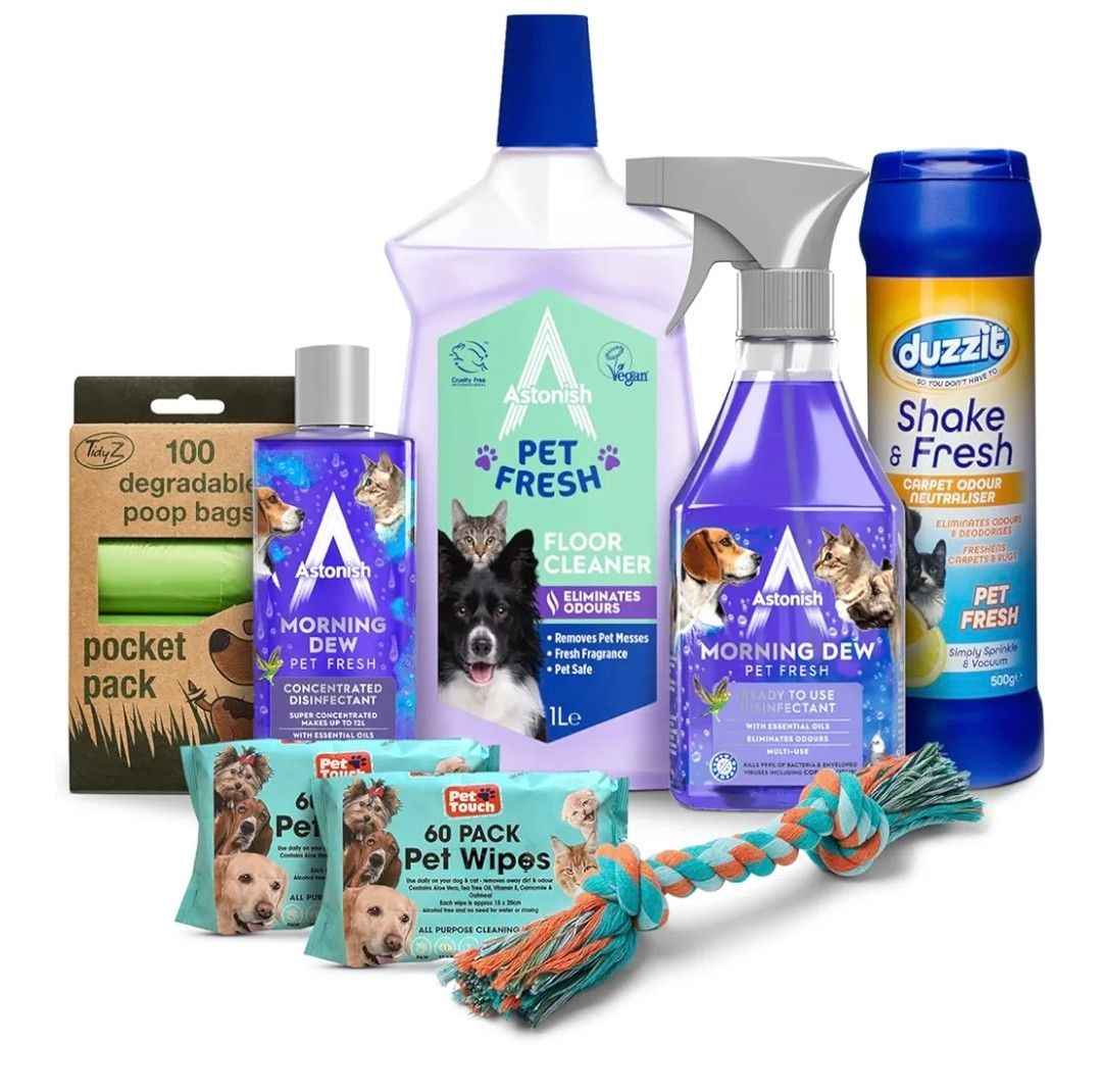 Cif &amp; Domestos Cleaning Essentials Kit - Includes Cif Original Cream Cleaner, Ocean Floor Cleaner, Power &amp; Shine Bathroom &amp; Kitchen Sprays, Limescale Spray, Domestos Toilet Cleaner &amp; Rim