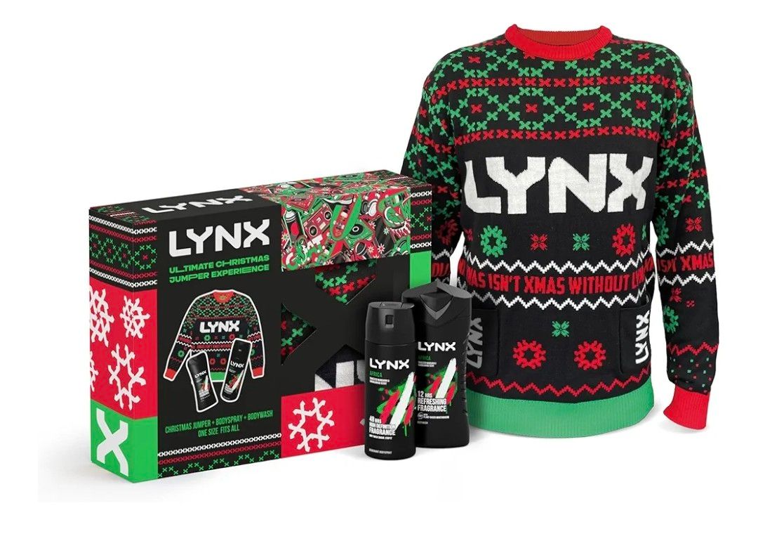 Lynx Ultimate Christmas Jumper Gift Set 2 piece with a Shower Gel and Deodorant