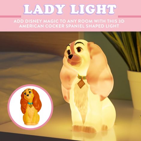 Disney Lady Light 3D Lamp Lady &amp; The Tramp