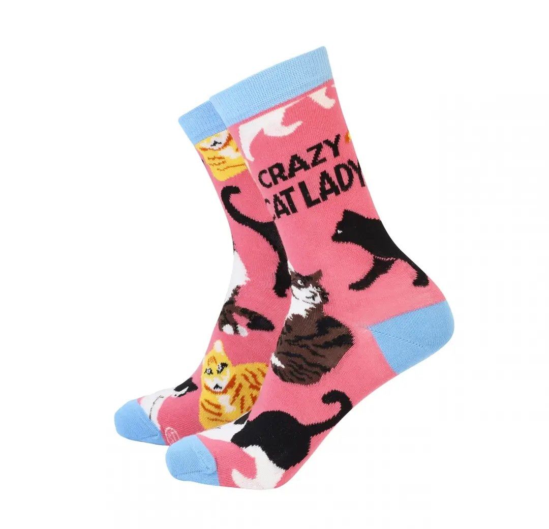 Crazy cat lady - women&#39;s bamboo socks