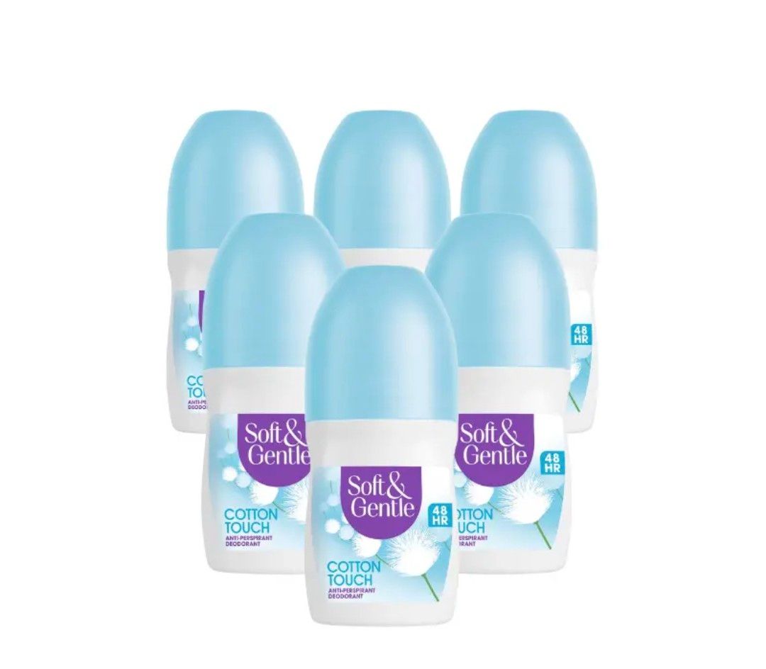 Soft &amp; Gentle Cotton Touch 48H Anti-Perspirant Roll-On Deodorant (6 x 50ml)