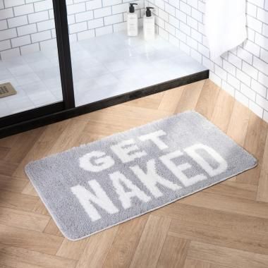 Get Naked Tufted Bath Mat - Grey