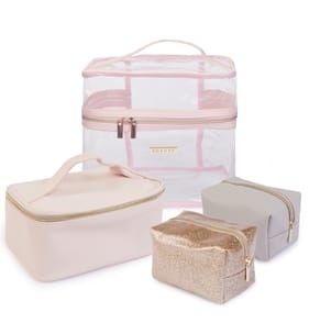 A La Mode 4 Pack Cosmetic Bag