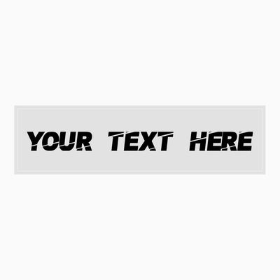 Custom Text Decal 2x