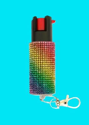RAINBOW RHINESTONES PEPPER SPRAY