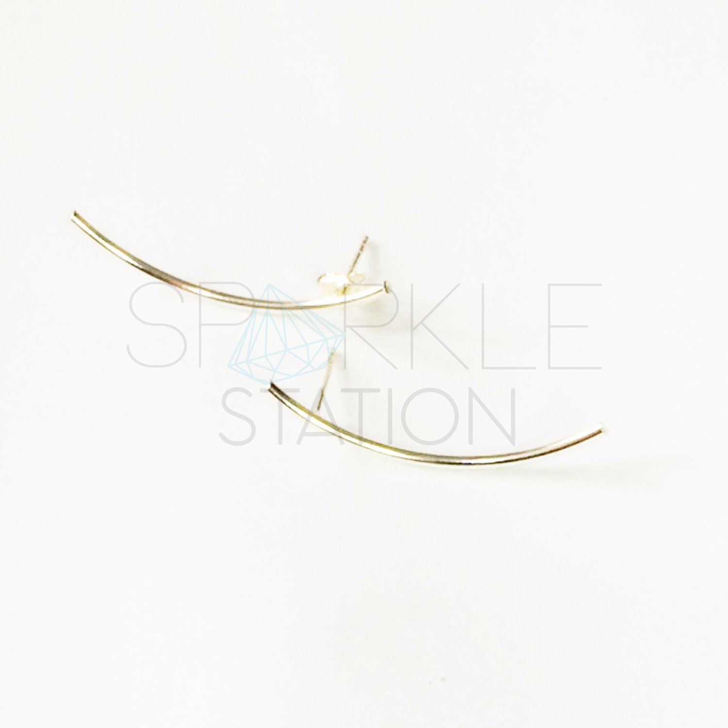 ichu jewellery sterling silver fishbone earrings