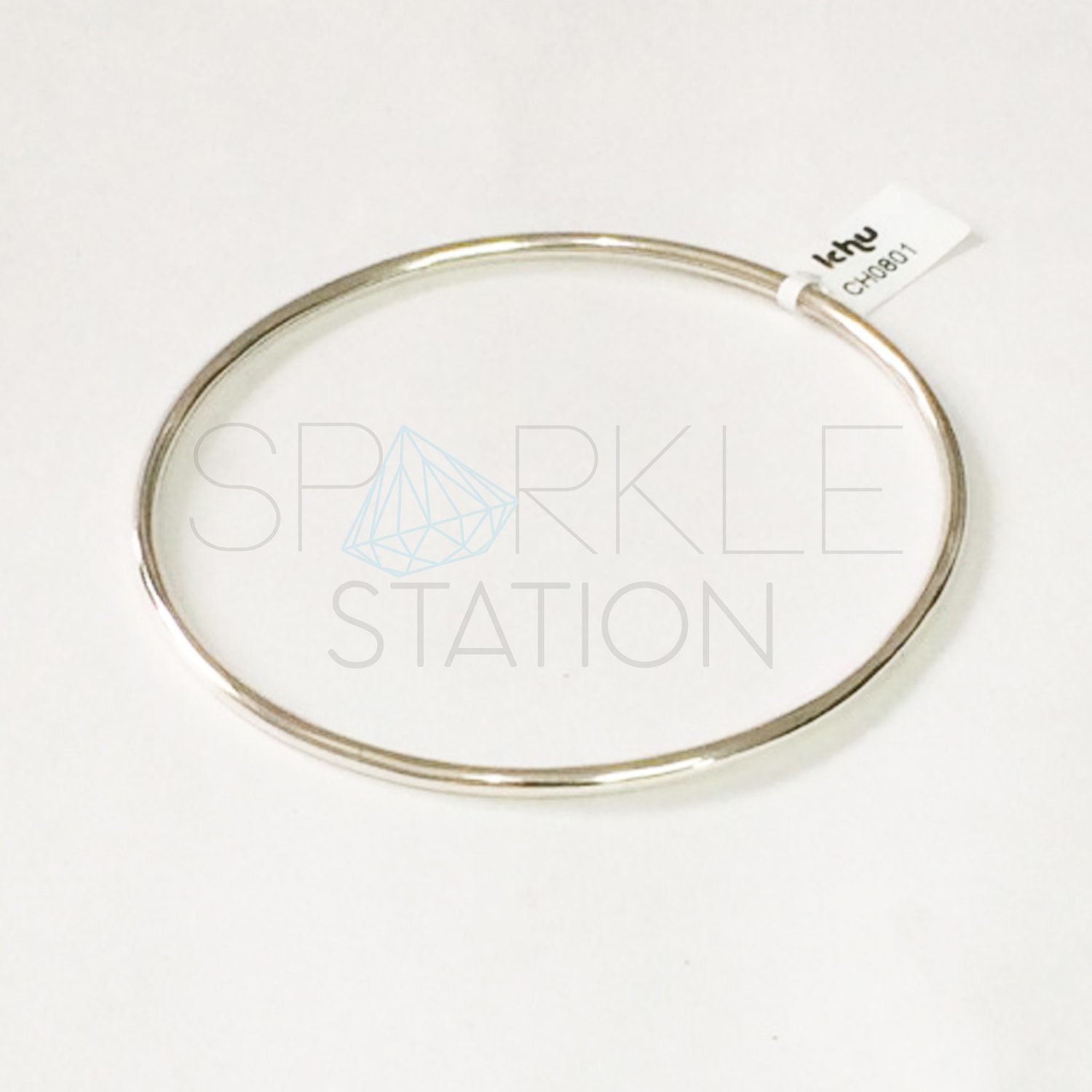 ichu jewellery Sterling Silver Fine hollow bangle