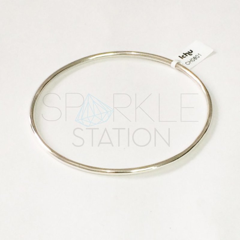 ichu jewellery Sterling Silver Fine hollow bangle