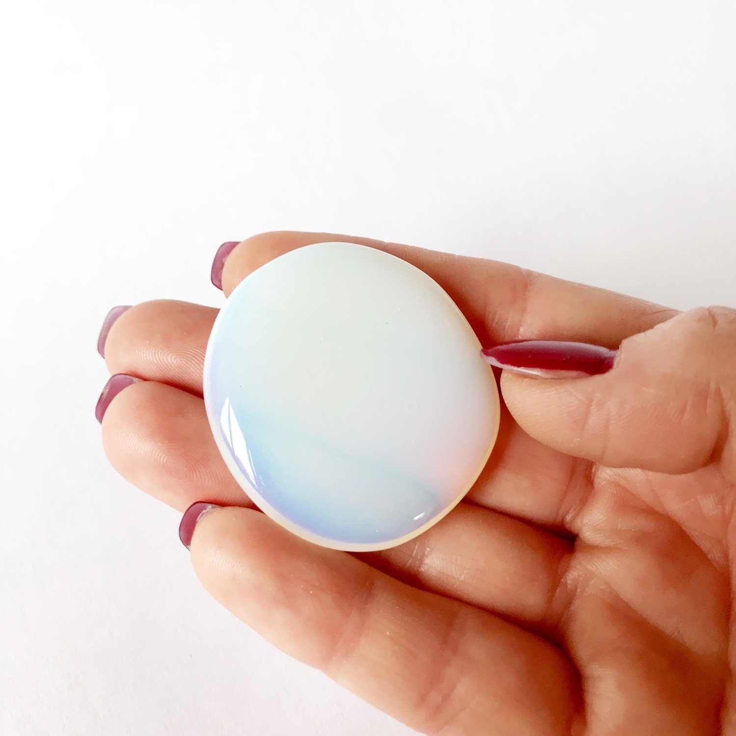 Opalite Palm Stone
