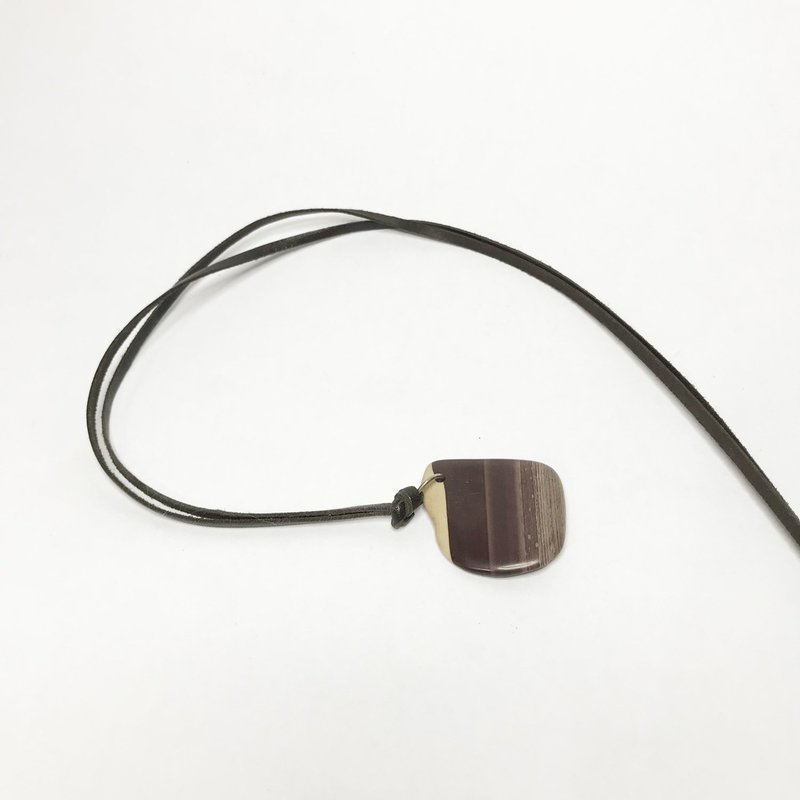 Zebra Jasper Leather Necklace