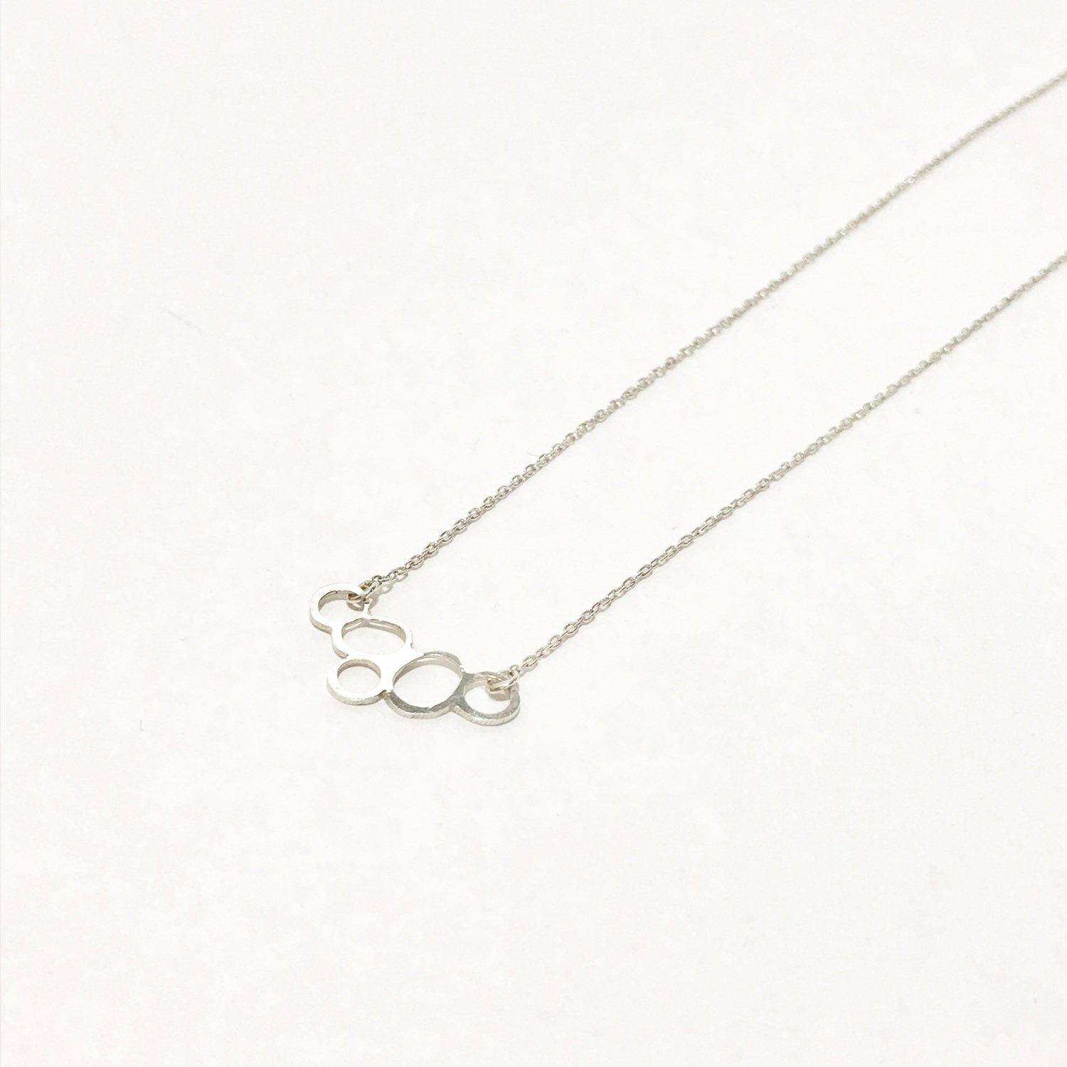 Open Stone Sterling Silver Necklace