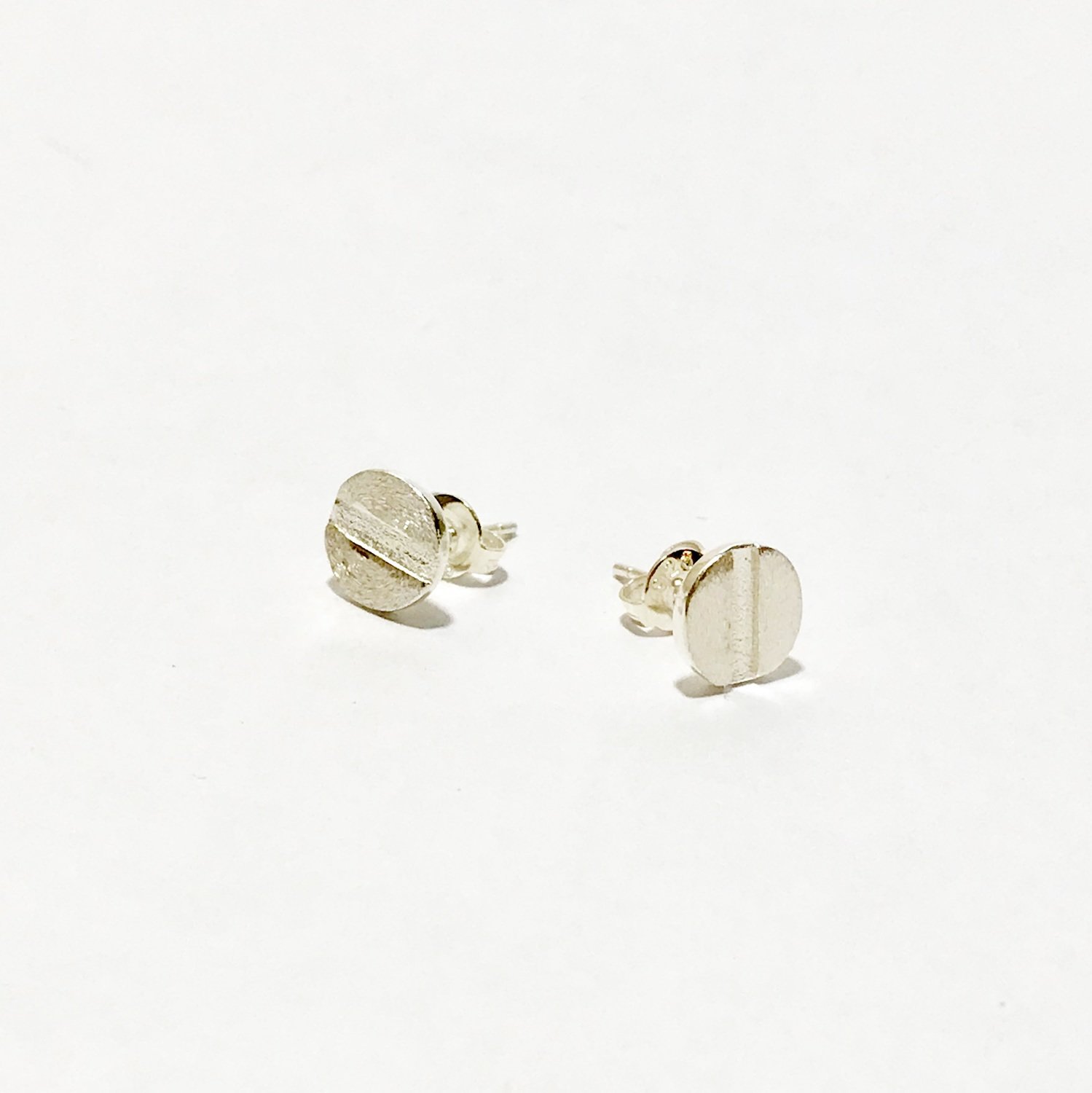 Sterling Silver Screw Stud Earrings