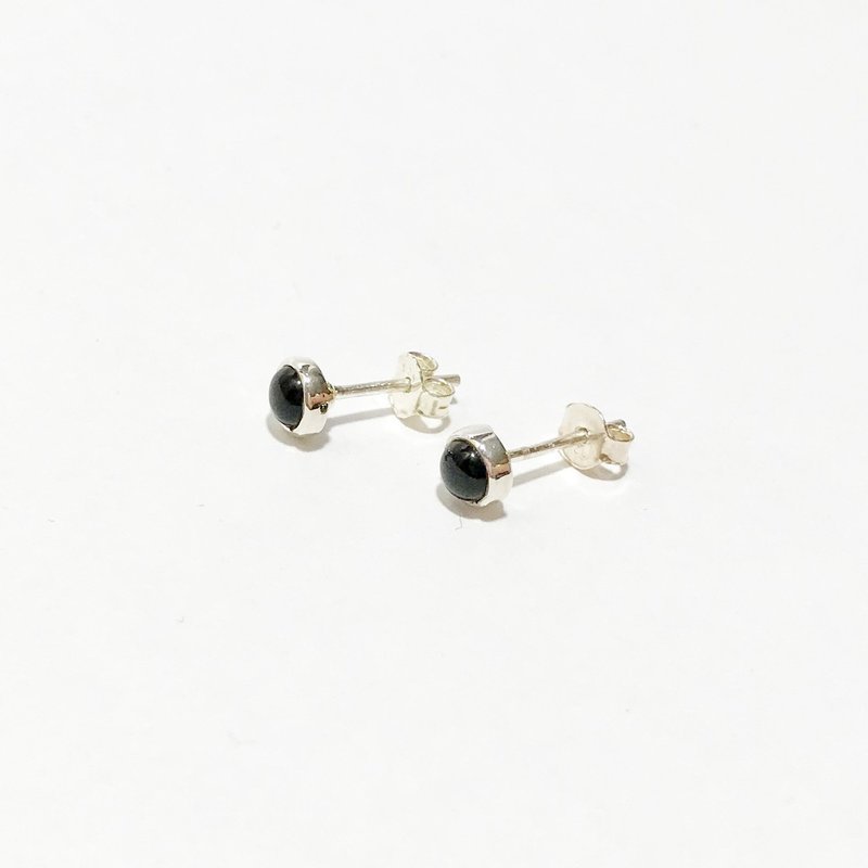 Sterling Silver Onyx Studs