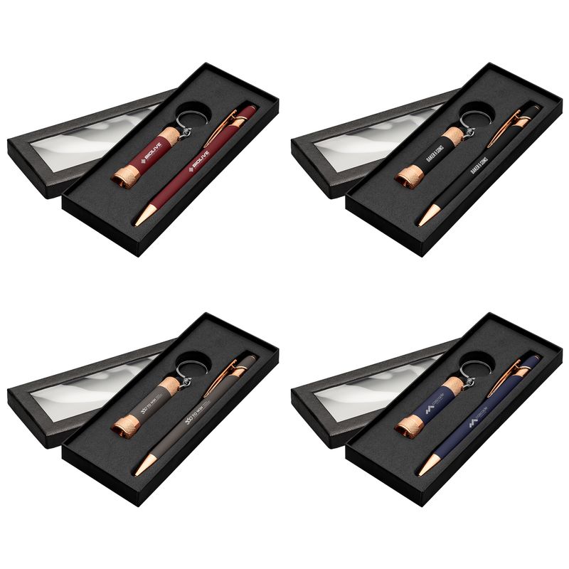 Chroma - Laser Engraved Metal LED Flashlight with Keyring
