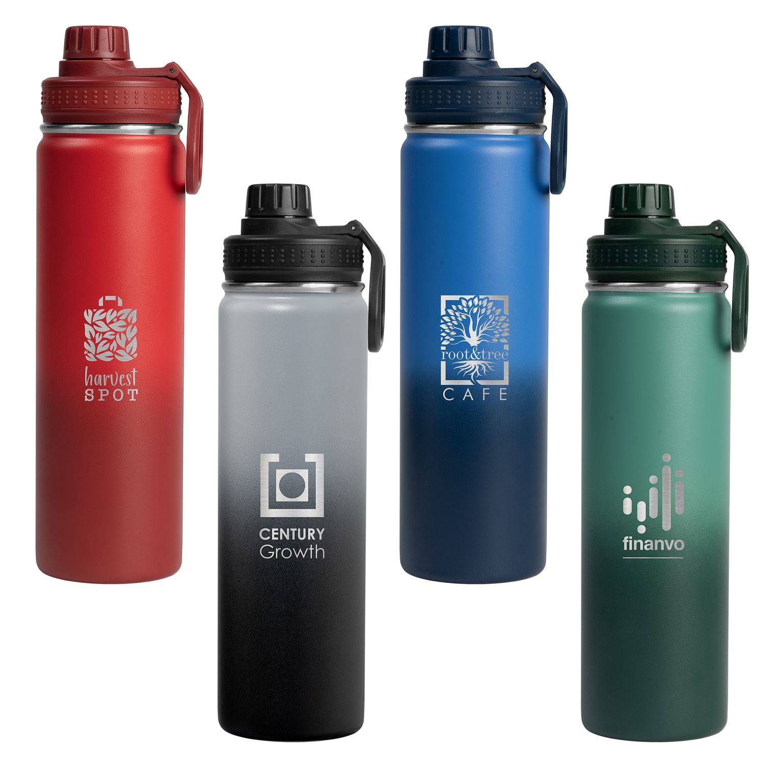 Alaska Ombre - 25 oz. Stainless Steel Double Wall Water Bottle - Laser
