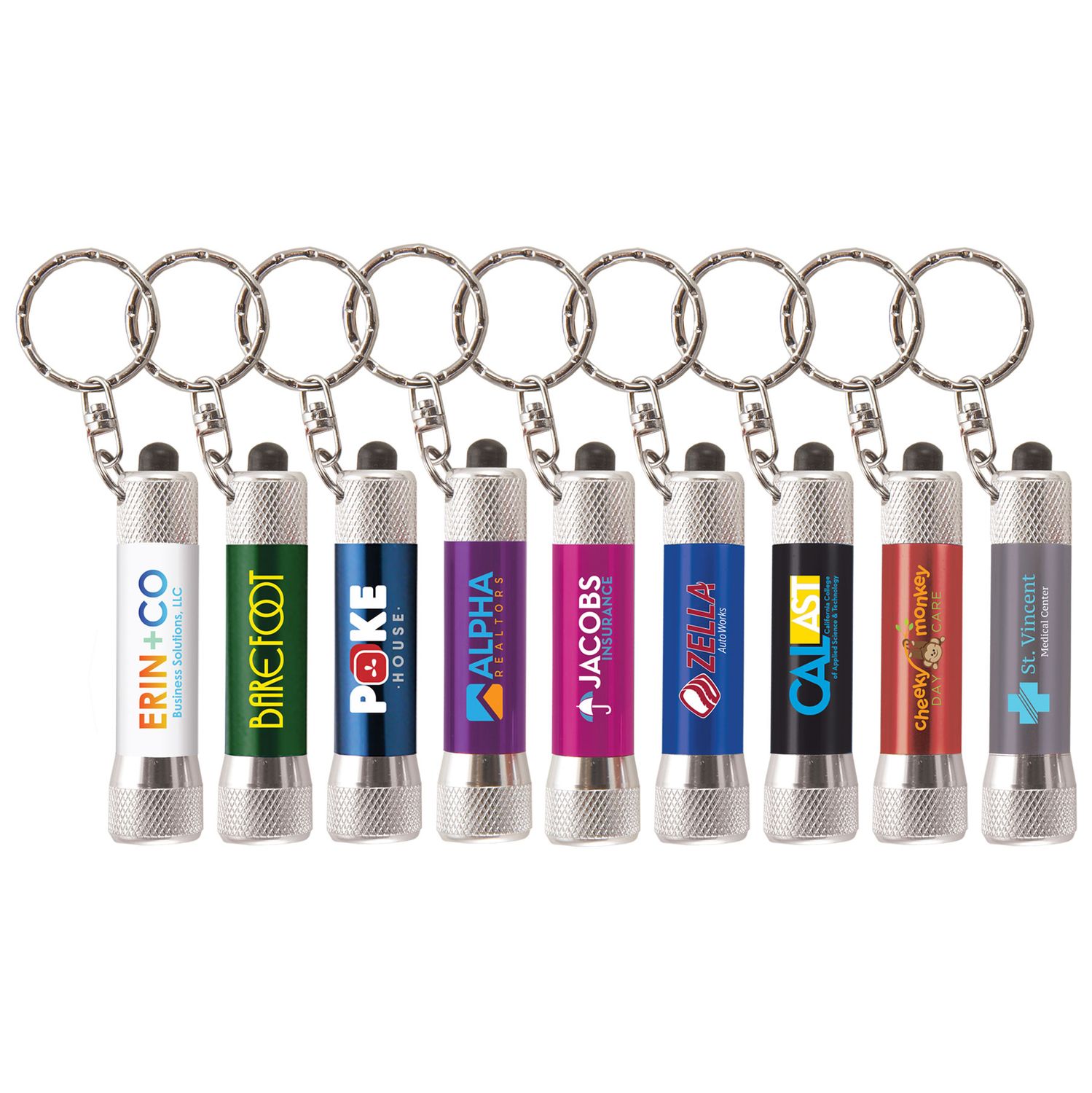 Strap Happy Keychain - Laser Engraved Key Tag with Carabiner & Mesh Strap