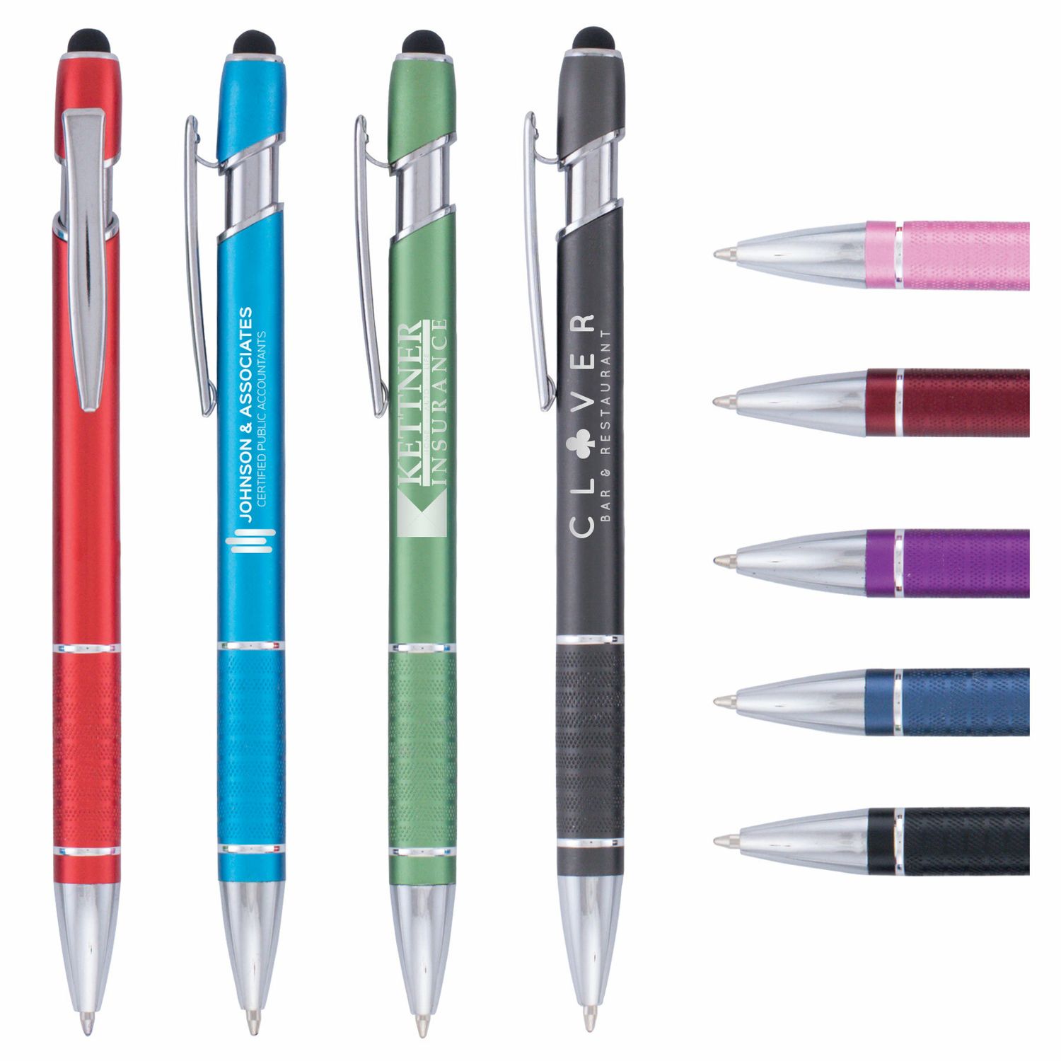 Ellipse Stylus - Laser Engraved - Metal Pen