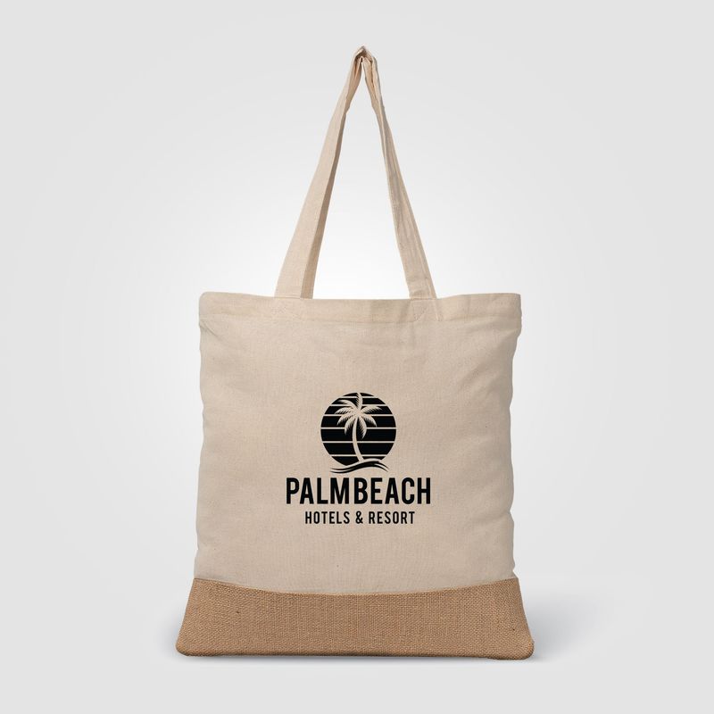 Rio™  5 oz. Recycled Cotton and Jute Tote Bag