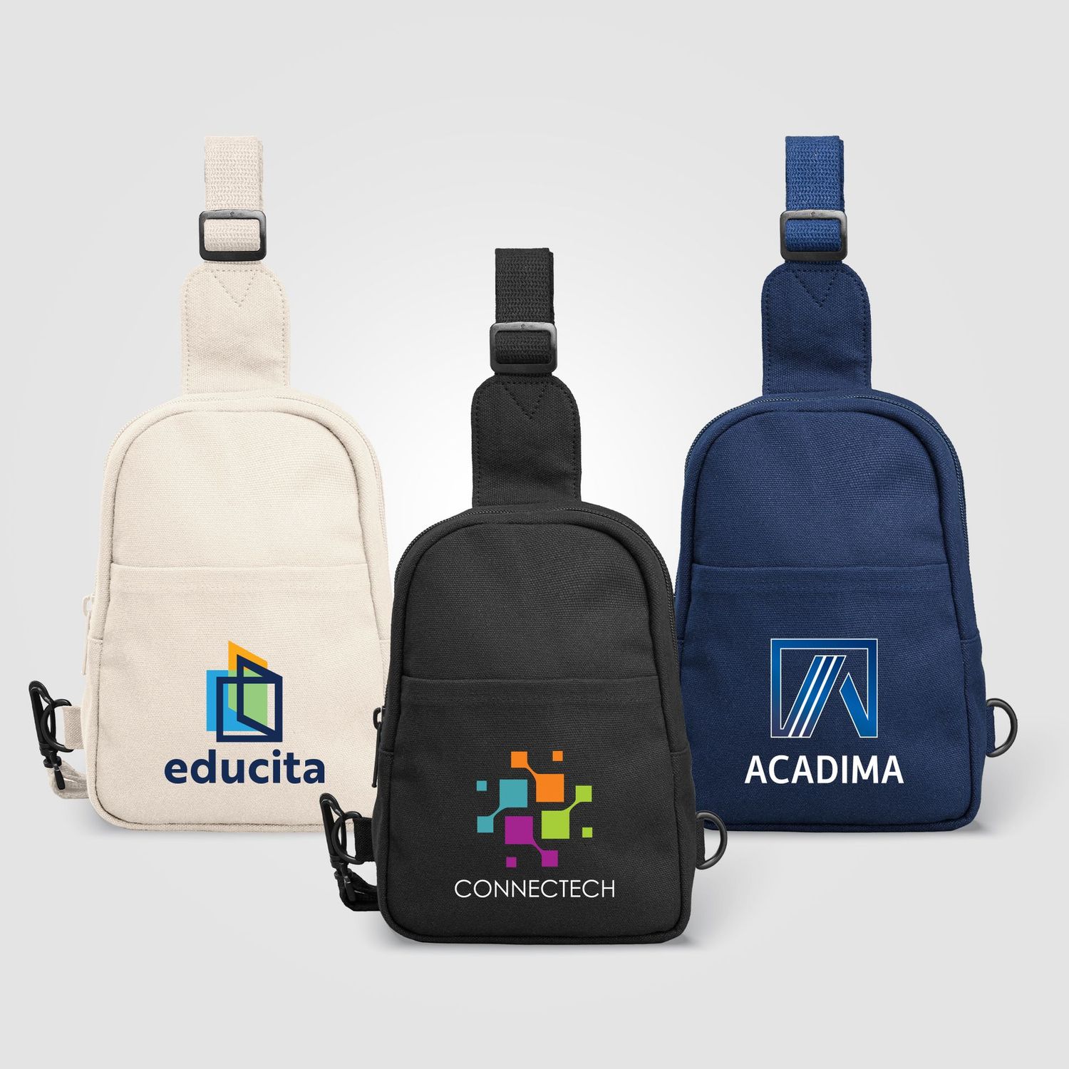 Canyon 12 oz. Recycled Cotton Adjustable Crossbody Bag